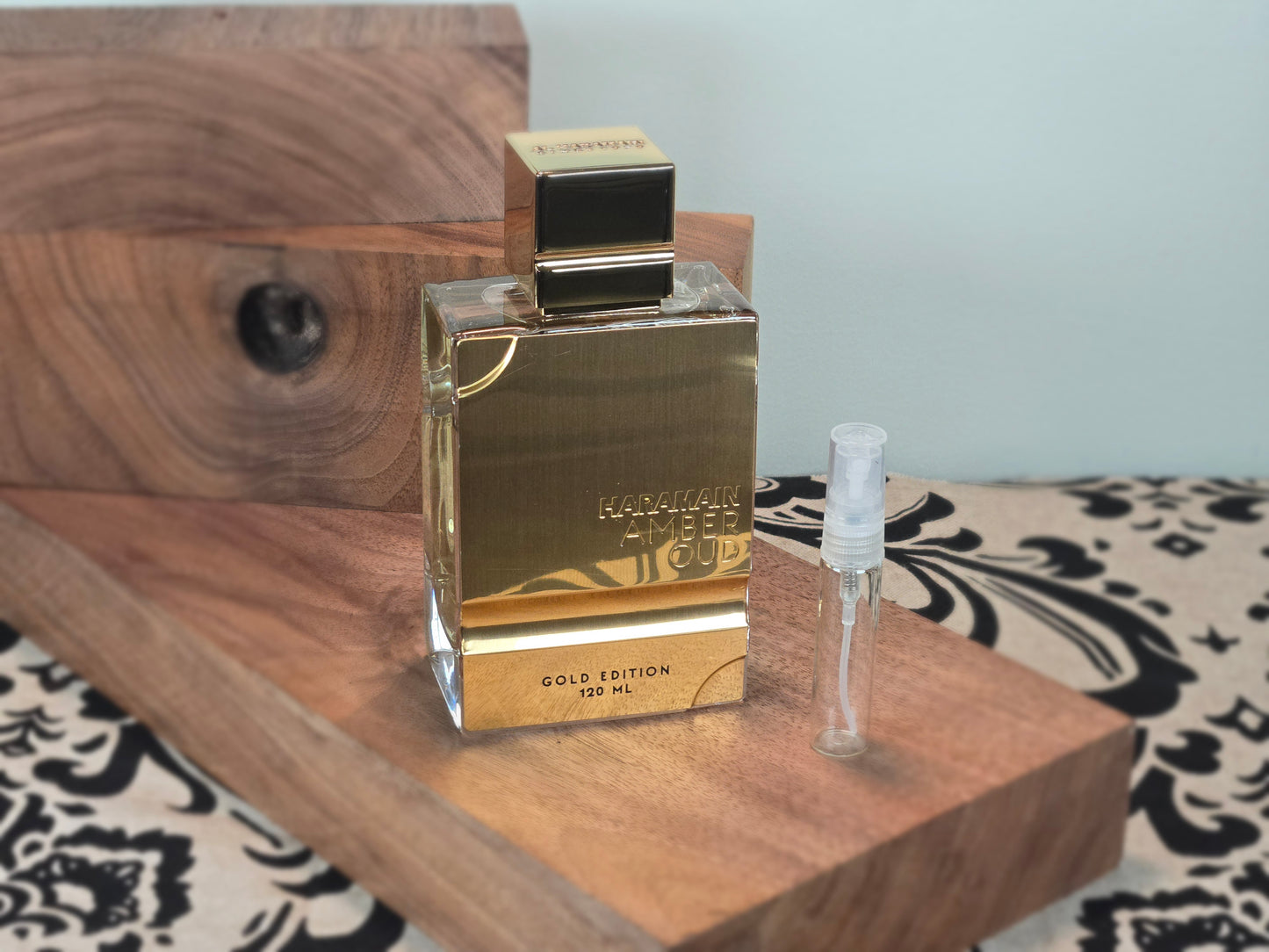 Al Haramain Amber Oud Gold Edition - Perfume Sample 5ml/2ml - Travel Size - Middle Eastern Fragrance