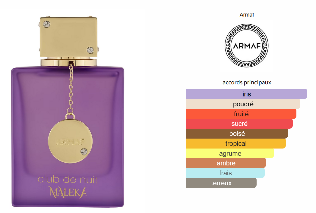 Armaf Club De Nuit Maleka - Ăchantillon de Parfum 5ml/2ml - Format de Voyage - Parfum du Moyen-Orient