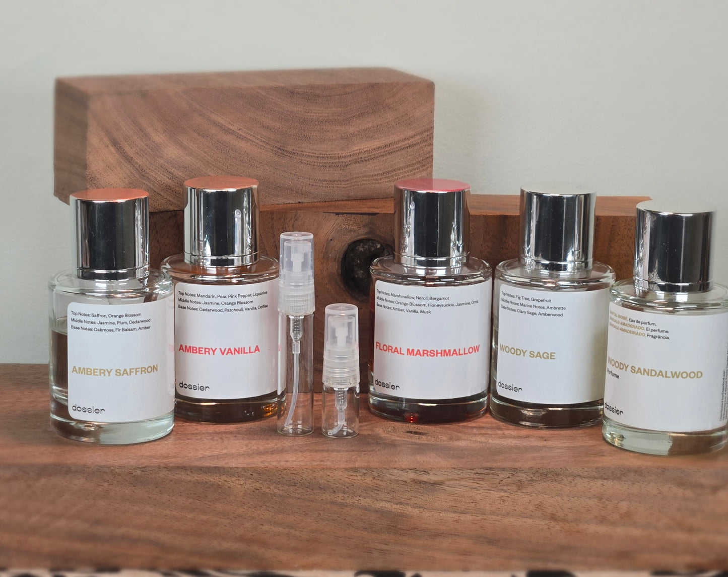 Dossier - Coffret découverte de 5 échantillons de 5 ml