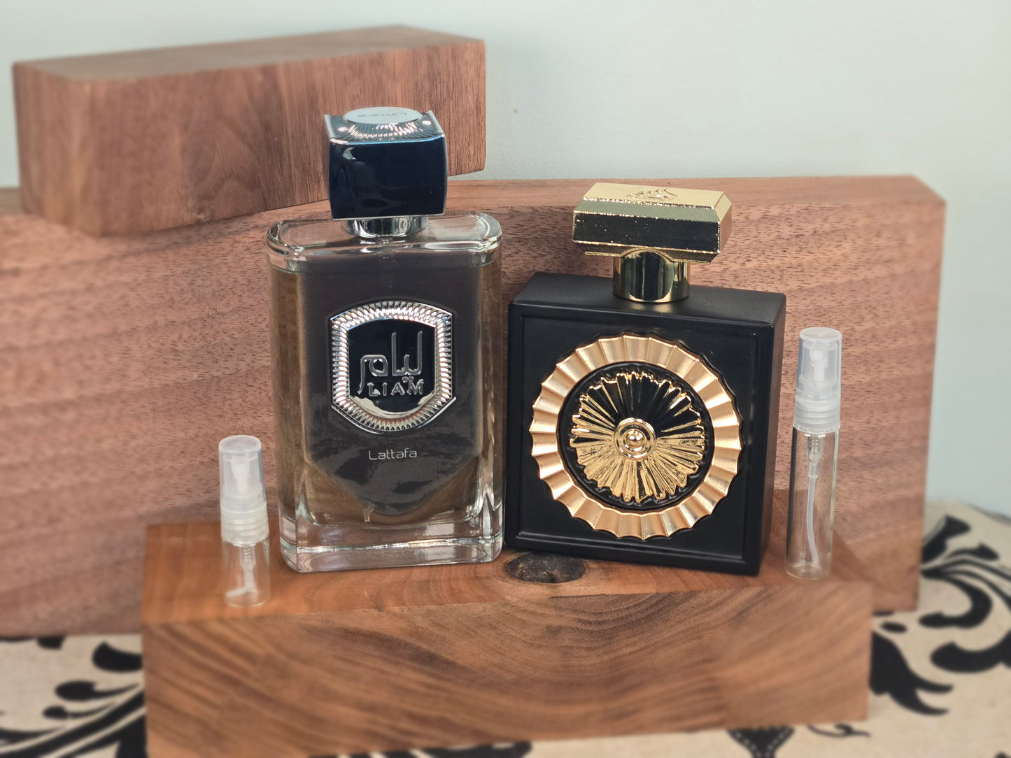 Combinaison De Thé et De Chocolat - Lattafa Liam et Nebras - Échantillon de Parfum 5ml/2ml