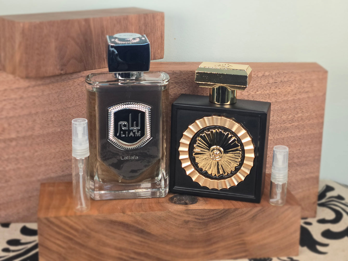 Combinaison De Thé et De Chocolat - Lattafa Liam et Nebras - Échantillon de Parfum 5ml/2ml