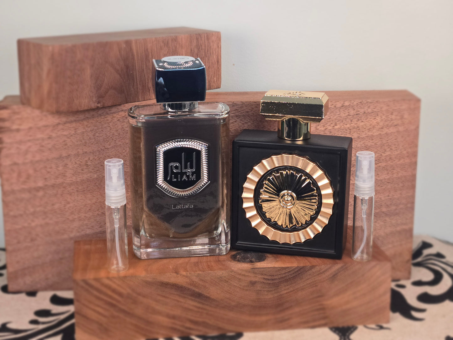 Combinaison De Thé et De Chocolat - Lattafa Liam et Nebras - Échantillon de Parfum 5ml/2ml