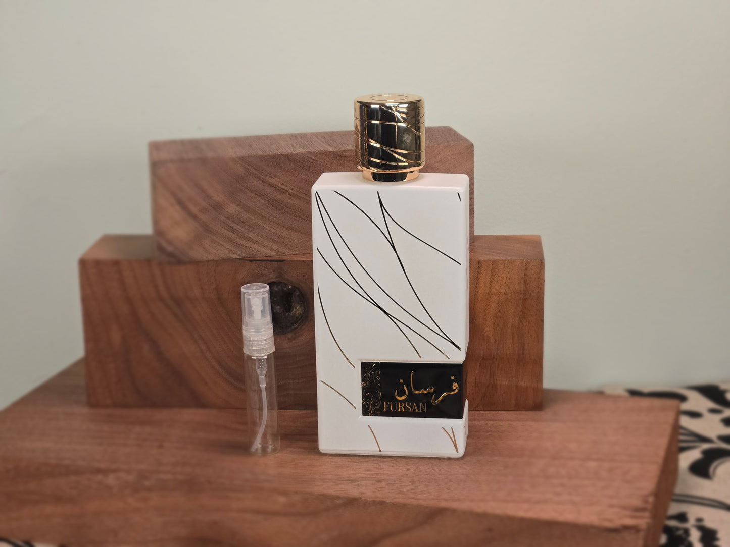 Khadlaj White Fursan - Échantillon de Parfum 5ml/2ml - Format de Voyage - Parfum du Moyen-Orient