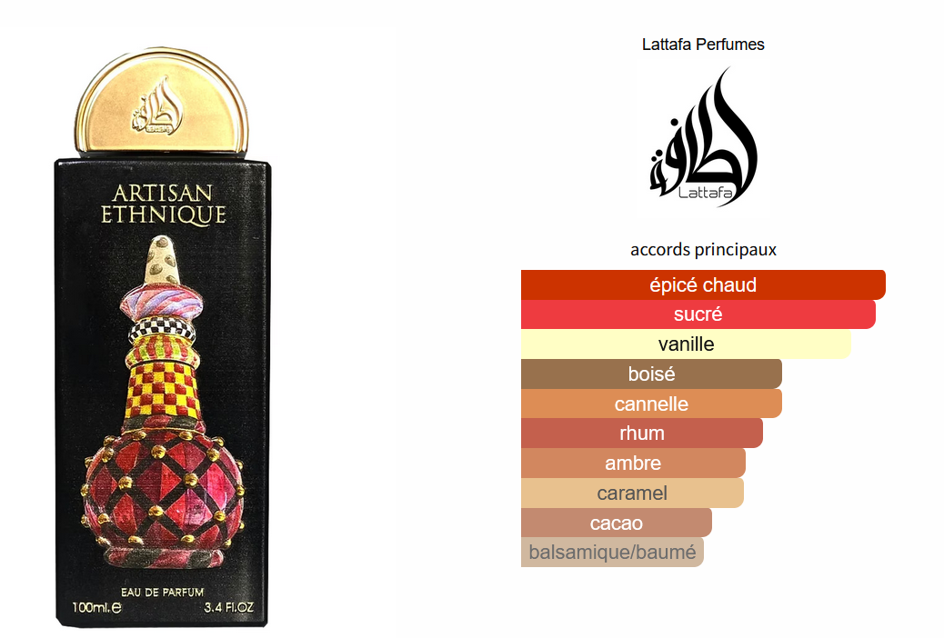 Lattafa Artisan Ethnique - Ăchantillon de Parfum 5ml/2ml - Format de Voyage - Parfum du Moyen-Orient