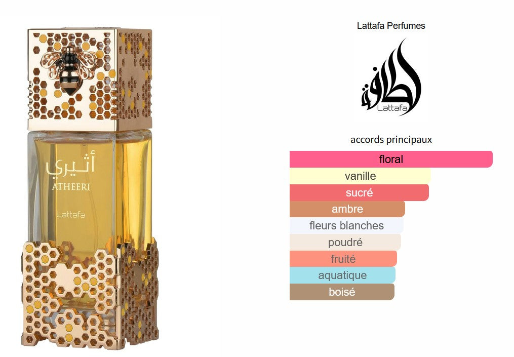 Lattafa Atheeri - Ăchantillon de Parfum 5ml/2ml - Format de Voyage - Parfum du Moyen-Orient