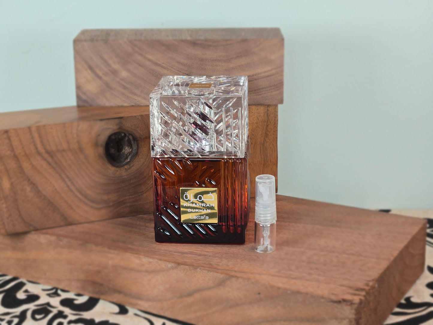 Lattafa Khamrah Dukhan - Ăchantillon de Parfum 5ml/2ml - Format de Voyage - Parfum du Moyen-Orient