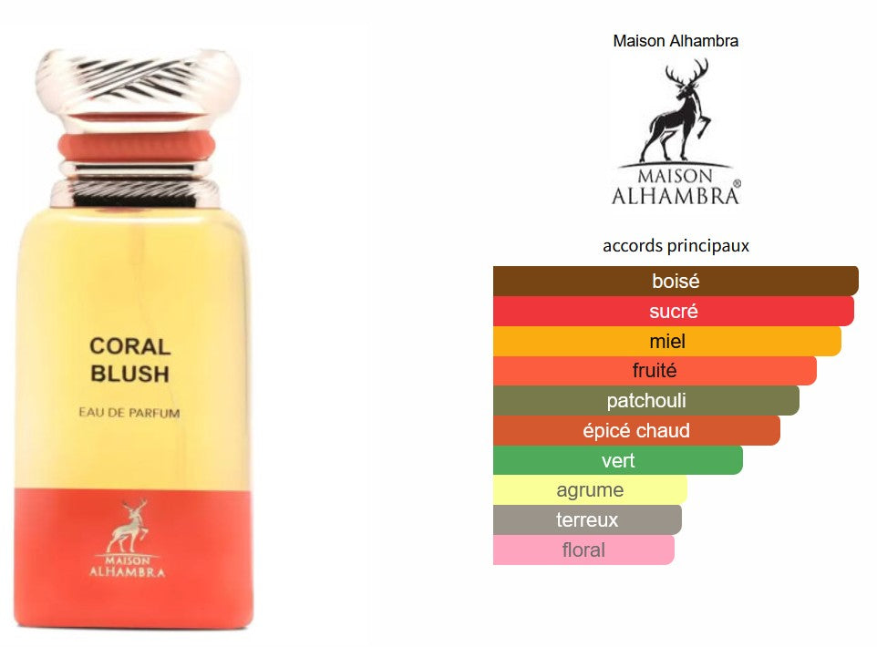 Maison Alhambra Coral Blush - 5ml/2ml Perfume Sample - Travel Size - Middle Eastern Fragrance