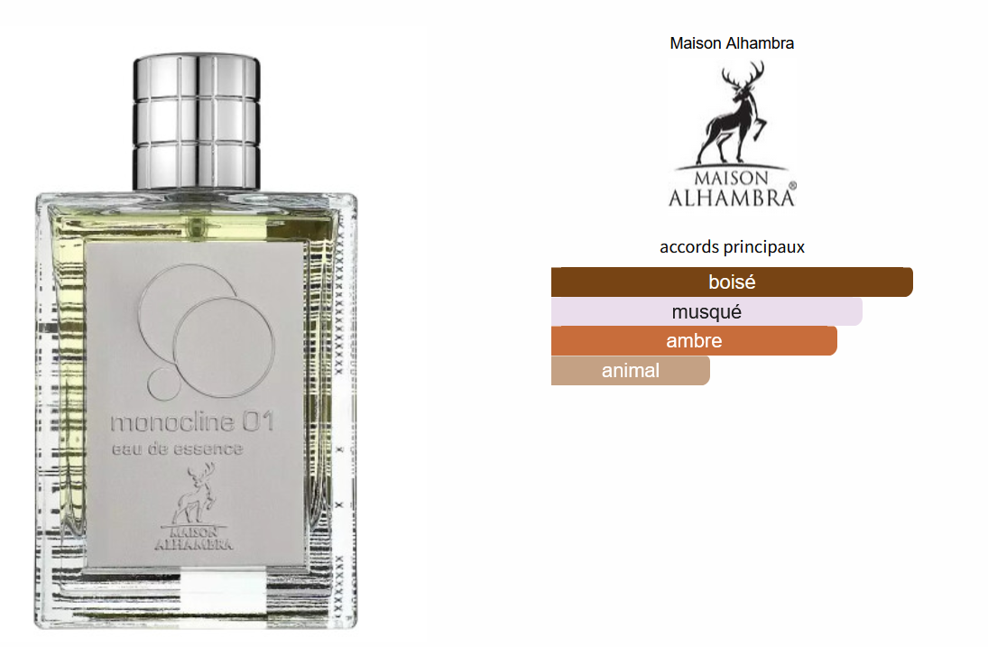 Maison Alhambra Monocline 01 - Échantillon de Parfum 5ml/2ml - Format de Voyage - Parfum du Moyen-Orient