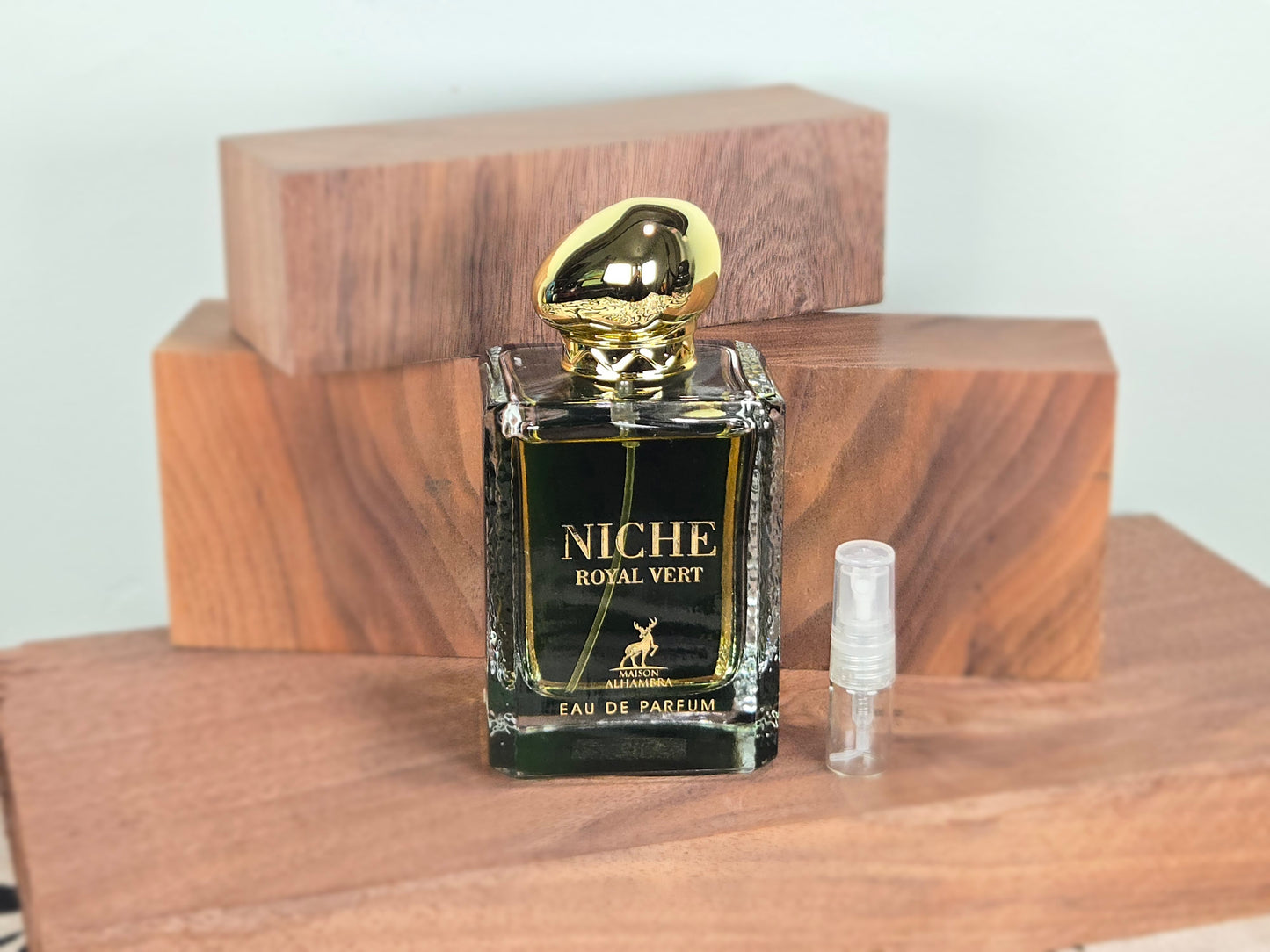 Maison Alhambra Niche Royal Vert - Échantillon de Parfum Arabe 5ml/2ml - Format de Voyage
