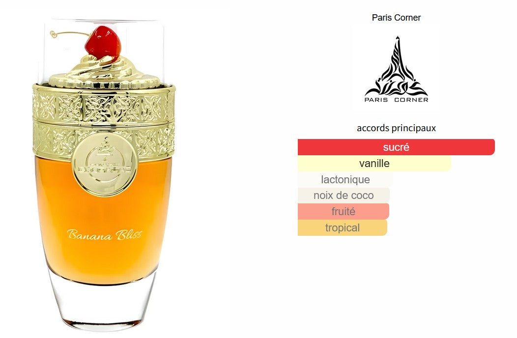 Paris Corner Banana Bliss - Perfume Sample 5ml/2ml - Travel Size - Middle Eastern Fragrance