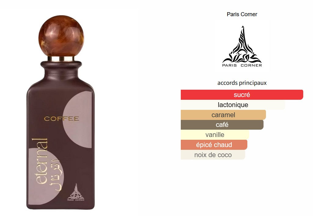 Paris Corner Eternal Coffee - Perfume Sample 5ml/2ml - Travel Size - Middle Eastern Fragrance