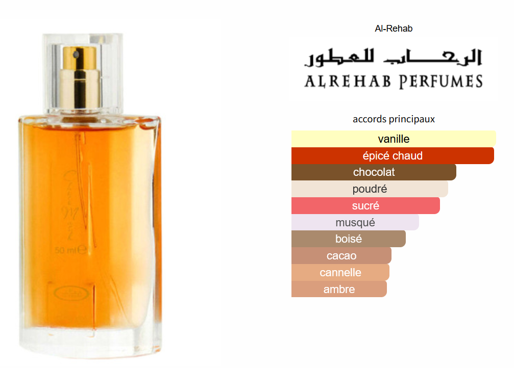 Al-Rehab Choco Musk - Échantillon de Parfum Arabe 5ml/2ml - Format de Voyage