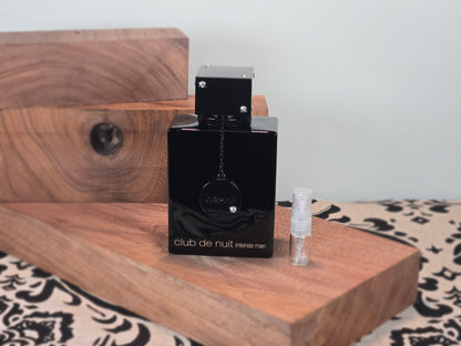 Armaf Club De Nuit Intense For Men - Perfume Sample 5ml/2ml - Travel Size - Middle Eastern Fragrance