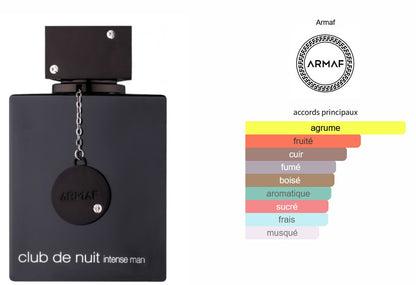 Armaf Club De Nuit Intense For Men - Perfume Sample 5ml/2ml - Travel Size - Middle Eastern Fragrance