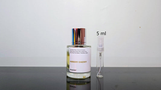 Dossier Ambery Cherry - Échantillon de Parfum 5ml/2ml - Format de Voyage - Parfum Dupe