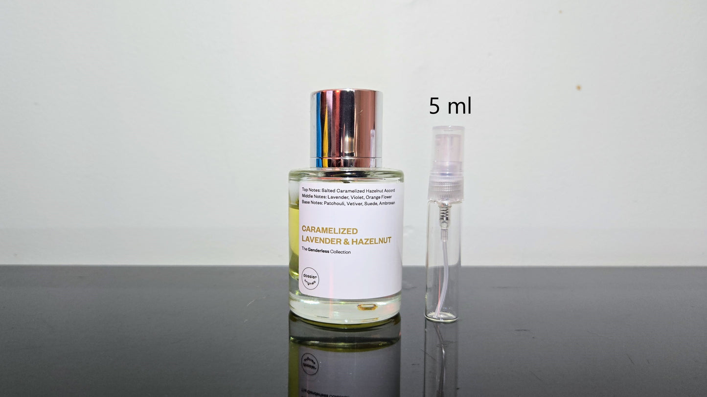 Dossier Caramelized Lavender and Hazelnut - Perfume Sample 5ml/2ml - Travel Size - Perfume Dupe