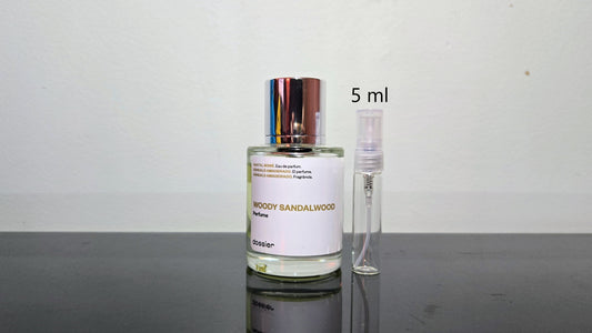 Dossier Woody Sandalwood - Échantillon de Parfum 5ml/2ml - Format de Voyage - Parfum Dupe