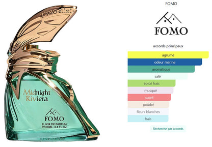 FOMO Midnight Riviera Elixir - Échantillon de Parfum 5ml/2ml - Format de Voyage - Parfum du Moyen-Orient