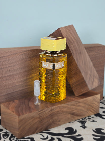 Fragrance World Eau de Soleil - 5ml/2ml Perfume Sample - Travel Size - Middle Eastern Fragrance