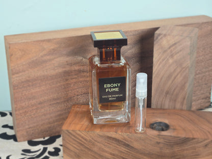Fragrance World Ebony Fume - Perfume Sample 5ml/2ml - Travel Size - Middle Eastern Fragrance