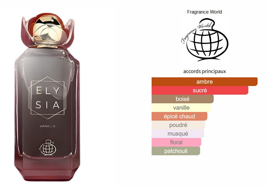 Fragrance World Elysia Vanilla - Échantillon de Parfum 5ml/2ml - Format de Voyage - Parfum du Moyen-Orient