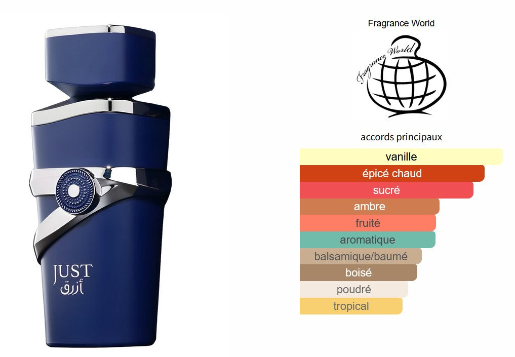 Fragrance World Just Azraq - Perfume Sample 5ml/2ml - Travel Size - Middle Eastern Fragrance