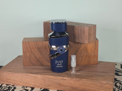 Fragrance World Just Azraq - Perfume Sample 5ml/2ml - Travel Size - Middle Eastern Fragrance