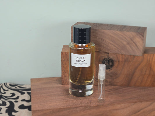 Fragrance World Vanille Drama - Échantillon de Parfum 5ml/2ml - Format de Voyage - Parfum du Moyen-Orient