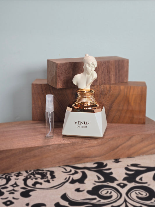 Fragrance World Venus De Milo - Échantillon de Parfum 5ml/2ml - Format de Voyage - Parfum du Moyen-Orient