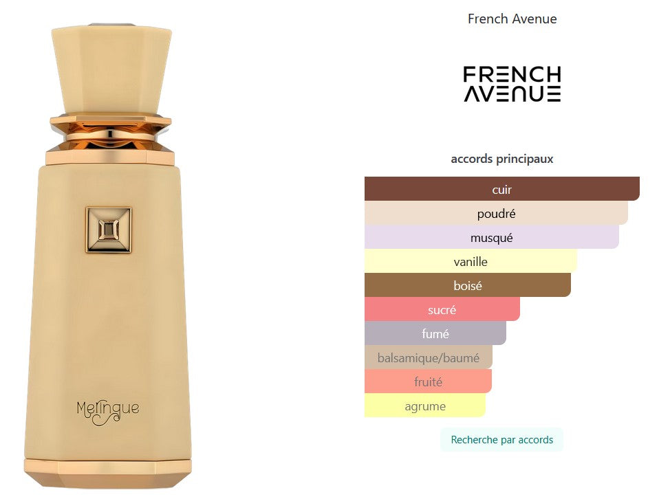 French Avenue Meringue - Perfume Sample 5ml/2ml - Travel Size - Middle Eastern Fragrance