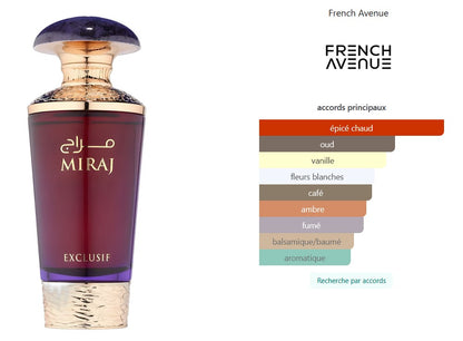 French Avenue Miraj Exclusif - Perfume Sample 5ml/2ml - Travel Size - Middle Eastern Fragrance