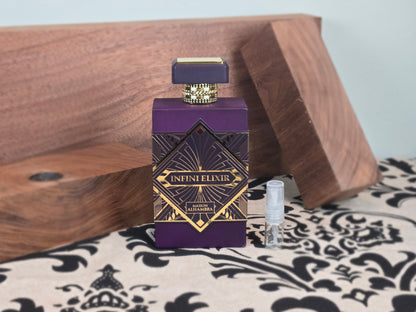 Maison Alhambra Infini Elixir - Échantillon de Parfum 5ml/2ml - Format de Voyage - Parfum du Moyen-Orient