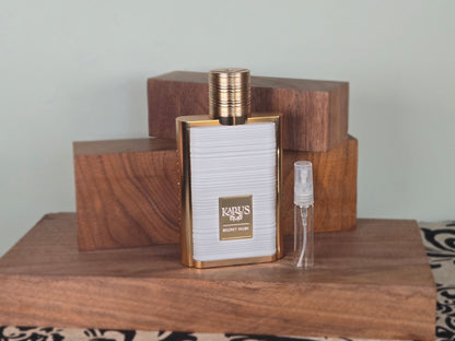 Khadlaj Karus Secret Musk - Perfume Sample 5ml/2ml - Travel Size - Middle Eastern Fragrance