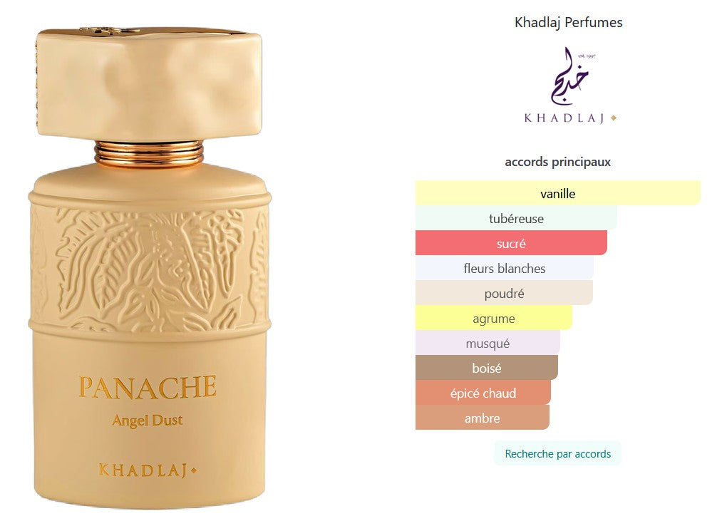 Khadlaj Panache Angel Dust - 5ml/2ml Fragrance Sample - Travel Size - Middle Eastern Perfume