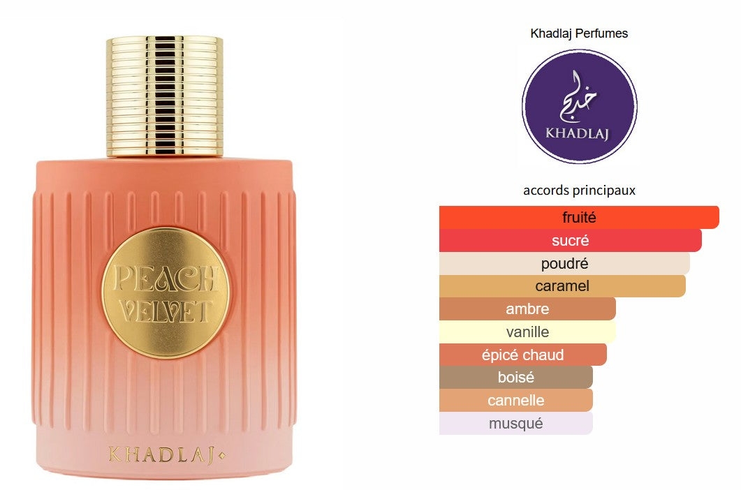 Khadlaj Peach Velvet - Perfume Sample 5ml/2ml - Travel Size - Middle Eastern Fragrance