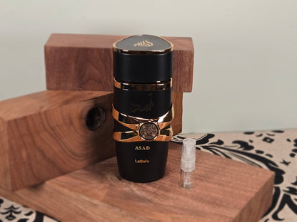 Lattafa Asad - Perfume Sample 5ml/2ml - Travel Size - Middle Eastern Fragrance