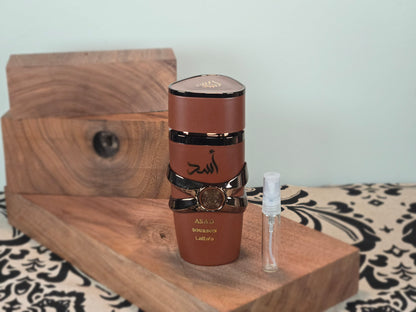 Lattafa Asad Bourbon - Perfume Sample 5ml/2ml - Travel Size - Middle Eastern Fragrance