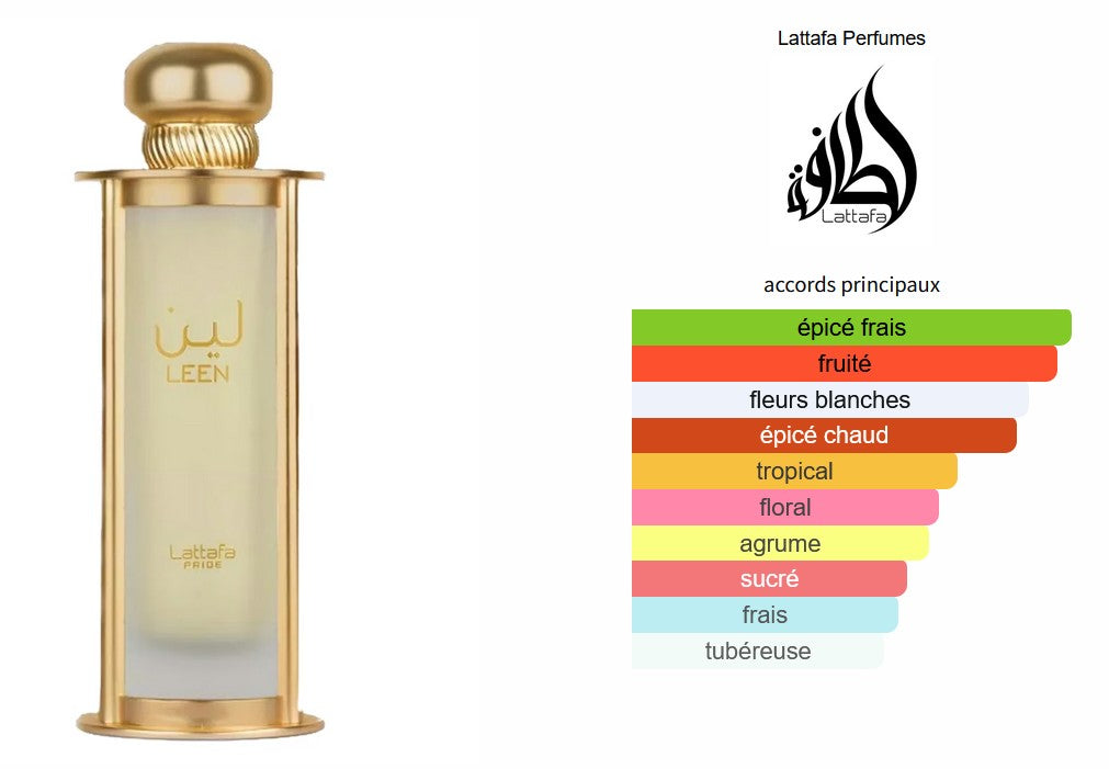 Lattafa Leen - Échantillon de Parfum 5ml/2ml - Format de Voyage - Parfum du Moyen-Orient