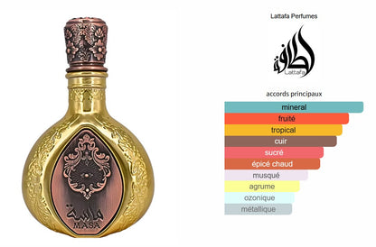 Lattafa Masa - Échantillon de Parfum 5ml/2ml - Format de Voyage - Parfum du Moyen-Orient