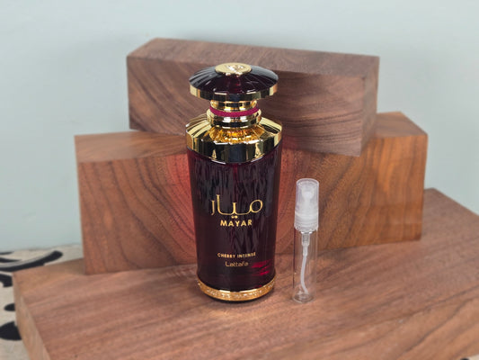 Lattafa Mayar Cherry Intense - Échantillon de Parfum 5ml/2ml - Format de Voyage - Parfum du Moyen-Orient