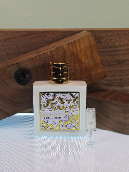 Lattafa Qaed Al Fursan Unlimited - Perfume Sample 5ml/2ml - Travel Size - Middle Eastern Perfume