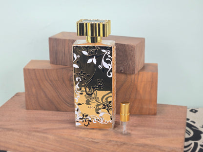Lattafa Yaqeen Asdaaf - 5ml/2ml Perfume Sample - Travel Size - Middle Eastern Fragrance