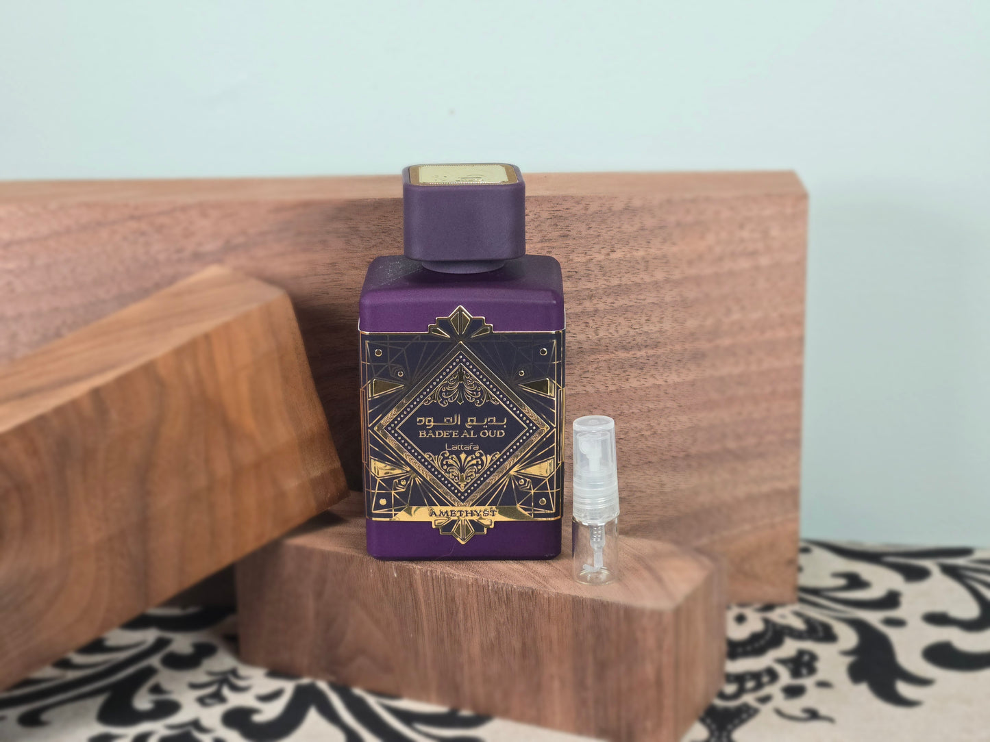 Lattafa Bade'e Al Oud Amethyst - Échantillon de Parfum Arabe 5ml/2ml - Format de Voyage