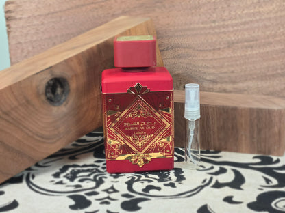 Lattafa Bade'e Al Oud Sublime - Échantillon de Parfum Arabe 5ml/2ml - Format de Voyage