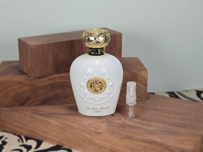 Lattafa Opulent Musk - Échantillon de Parfum Arabe 5ml/2ml - Format de Voyage