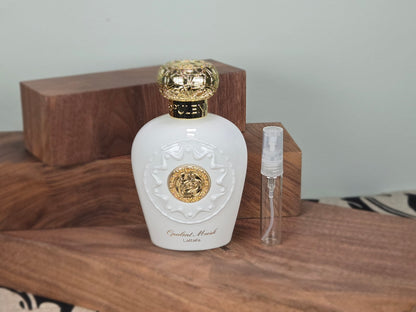 Lattafa Opulent Musk - Échantillon de Parfum Arabe 5ml/2ml - Format de Voyage