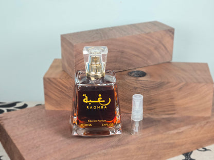 Lattafa Raghba - Échantillon de Parfum Arabe 5ml/2ml - Format de Voyage