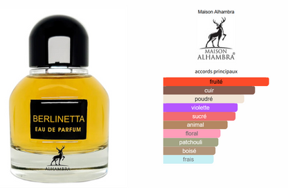 Maison Alhambra Berlinetta - Échantillon de Parfum 5ml/2ml - Format de Voyage - Parfum du Moyen-Orient