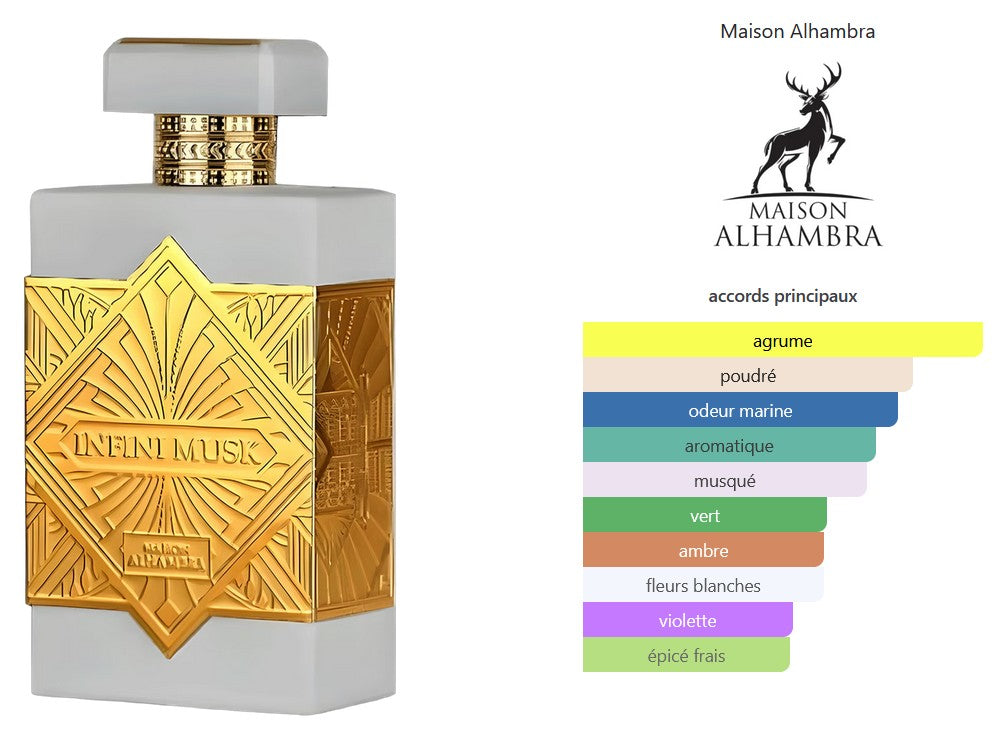 Maison Alhambra Infini Musk - Perfume Sample 5ml/2ml - Travel Size
