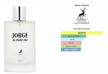 Maison Alhambra Jorge Di Profumo Aqua Edition - Perfume Sample 5ml/2ml - Travel Size - Middle Eastern Fragrance